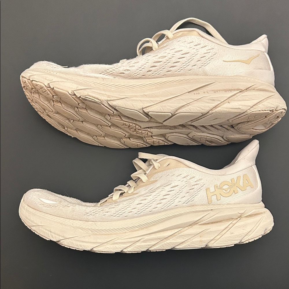 Hoka Women's Cream Sneakers